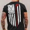 Personalized Name American Flag Golf Back Personalized Back Side Dark Shirt HA75 898632
