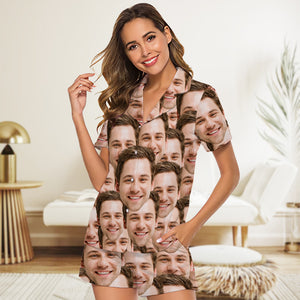 Custom Cute Photo Portrait Family Short Pajamas LM32 893721