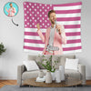 Custom Photo American Flag Tapestry CH07 895622