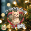 Custom Cat Photo Forever In My Heart Memorial Acrylic Ornament HA75 897522