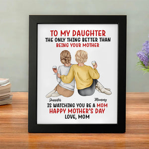 Custom Photo To My Daughter Happy Mother's Day Personalized Picture Frame CH07 895750