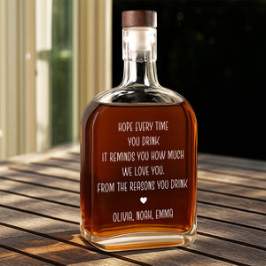 We Love You From The Reasons You Drink For Dad Whiskey Bottle TH10 894047