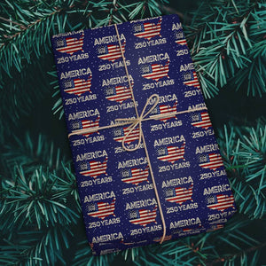 250 Years America Anniversary 250th Independence Day Wrapping Paper HO82 900698