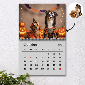 Dog Calendar 2026 Wall Calendar Custom Dog Photo Funny Style Wall Calendar CH07 895382