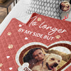 Custom Photo Paw Print Heart-shaped Dog Cat Memorial Quilt Blanket For Pet Lovers HO82 900672