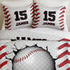 Custom Name And Number - Personalized Quilt Bedding Set For Baseball Lovers TH10 896695