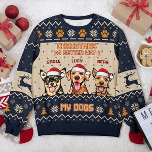 Tit The Season - Personalized Ugly Sweater Gift For Dog Lovers TH10 896105