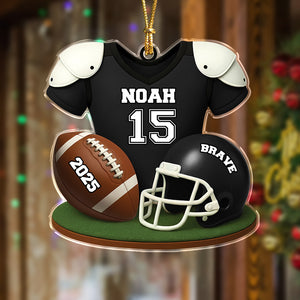 Personalized American Football Acrylic Ornament Football Team Gift HA75 898076