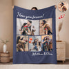 Custom Photo I Love You Forever Valentine Gift Blanket For Couple TH10 896861