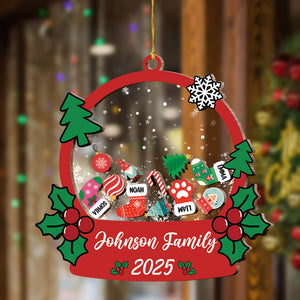 Personalized Stocking Family & Pet Shaker Ornament Christmas Gift For Family CH07 896932