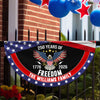 USA 250 Years Of Freedom Custom Family Name Non-Pleated Fan Flag CH07 910238