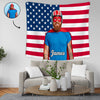 Custom Photo American Flag Tapestry CH07 895622