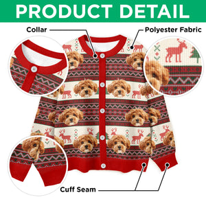 Custom Dog Photo Ugly Cardigan For Dog Lovers LM32 897129