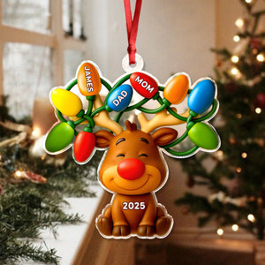 Personalized Our Reindeer Crew Acrylic Ornament For Christmas TH10 894937
