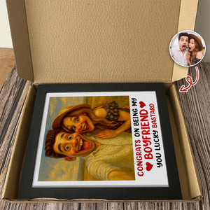 Custom Couple Photo Congrats On Being My Husband Picture Frame LM32 893921
