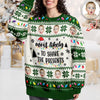 Custom Photo Most Likely To Christmas Personalized Ugly Sweater CH07 896410
