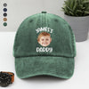 Custom Baby Face Photo Washed Denim Baseball Cap HA75 892870