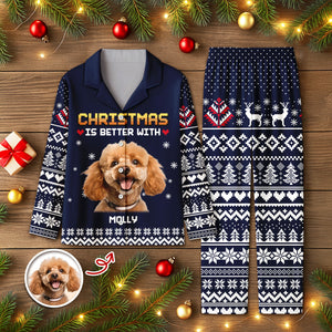 Custom Photo Christmas Is Better Pajamas For Dog Cat Lovers TH10 896107
