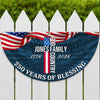 Custom Family Name Patriotic American Flag, 250 Years of Blessing God Fan Flag LM32 897741