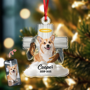 Custom Dog Memorial Photo Dog In Heaven Acrylic Ornament CH07 896636