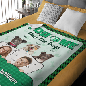 You And Me And The Pets - Custom Pet Photo Blanket For Dog And Cat Lovers CH07 896500