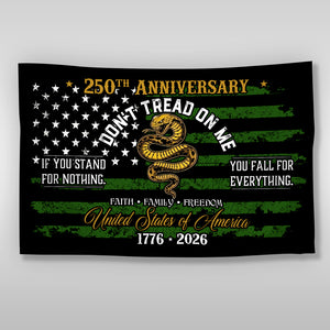 USA 250th Anniversary House Flag – Don’t Tread On Me Patriotic Design LM32 897743