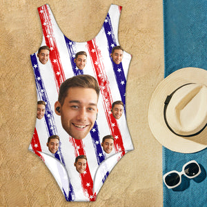 Custom Funny Face America Bathing Swimsuit Summer Party Gift CH07 895880