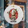 Custom Name Alphabet Ceramic Ornament - Personalized Christmas Gift for Family and Friends TH10 896313