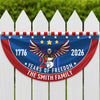 Custom Family Name 250 Years Of Freedom Non-Pleated Fan Flag CH07 910250