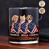 Custom Photo Dog Cat With US 250 Whiskey Glass HO82 901258
