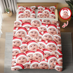 Custom Funny Photo Portrait Bedding Set Birthday, Christmas Gift For Family CH07 899650