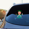 Custom Funny Face Class of 2026 Graduation Car Window Decal Sticker HA75 898824