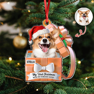 Custom Cute Dog Photo Gift Box From Your Buddy Acrylic Ornament LM32 893959