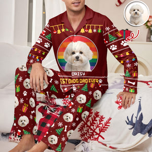 Custom Photo Best Dog Dad Mom Ever Pajamas TH10 896027