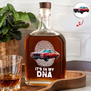 Custom Photo Car Is My DNA Whiskey Bottle HA75 897976