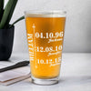 Custom Family History Print Beer Glass For Dad TH10 892771