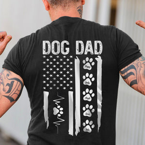 Dog Mom Dad Flag Dark Shirt Personalized Dog Lovers Gift CH07 895872