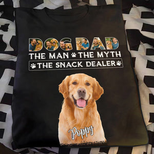 Dog Dad The Man The Myth The Snack Dealer Custom Photo Dog Dad Shirt CH07 895890