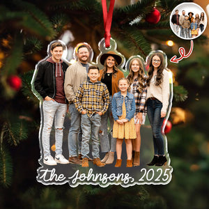 Custom Family Photo Style 2025 Christmas Acrylic Ornament LM32 895985