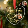 Custom Photo All Of Me Loves All Off You Couple Heart Shape Glass Ornament HA75 892836