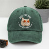 Custom Photo Best Dog Dad, Cat Dad By Par Washed Denim Baseball Cap HA75 892482