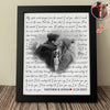 Custom Photo Song Lyrics Wall Picture Frame Valentine Day, Graduation Gift For Wife Husband LM32 897729