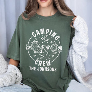 Custom Family Camping Crew Shirts 2025 - Matching Family Comfort Color Shirt LM32 895981