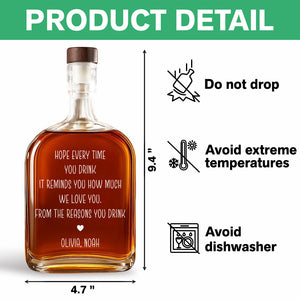 We Love You From The Reasons You Drink For Dad Whiskey Bottle TH10 894047