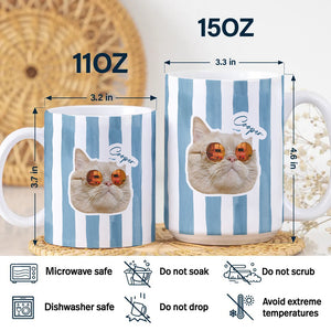 Custom Cat Photo Personalized Print Full Mug For Cat Lovers LM32 895761