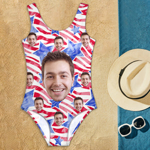Custom Funny Face America Bathing Swimsuit Summer Party Gift CH07 895880