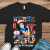 America Nurse 250 Years Of Freedom Dark Shirt TH10 898717