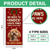 Custom Photo No Need To Knock Santa Paw Know You're Here - Personalized Door Cover CH07 896854