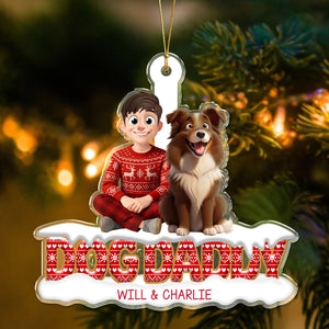 Personalized Dog Dad Dog Mom Acrylic Ornament TH10 896443