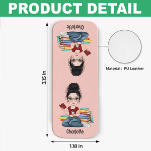 Custom Name Personalized Magnetic Leather Bookmark gift for Book Lovers CH07 899532